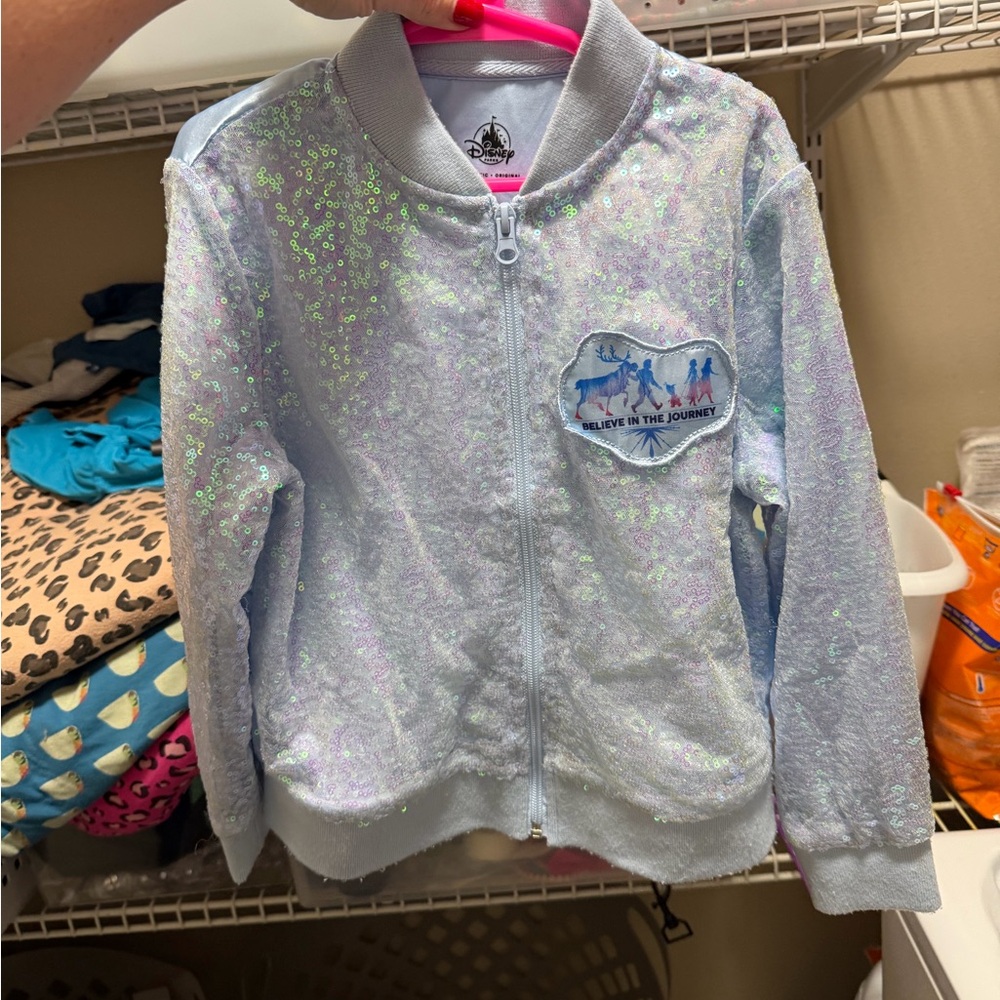 Disney Light Blue Sequin Kids Jacket